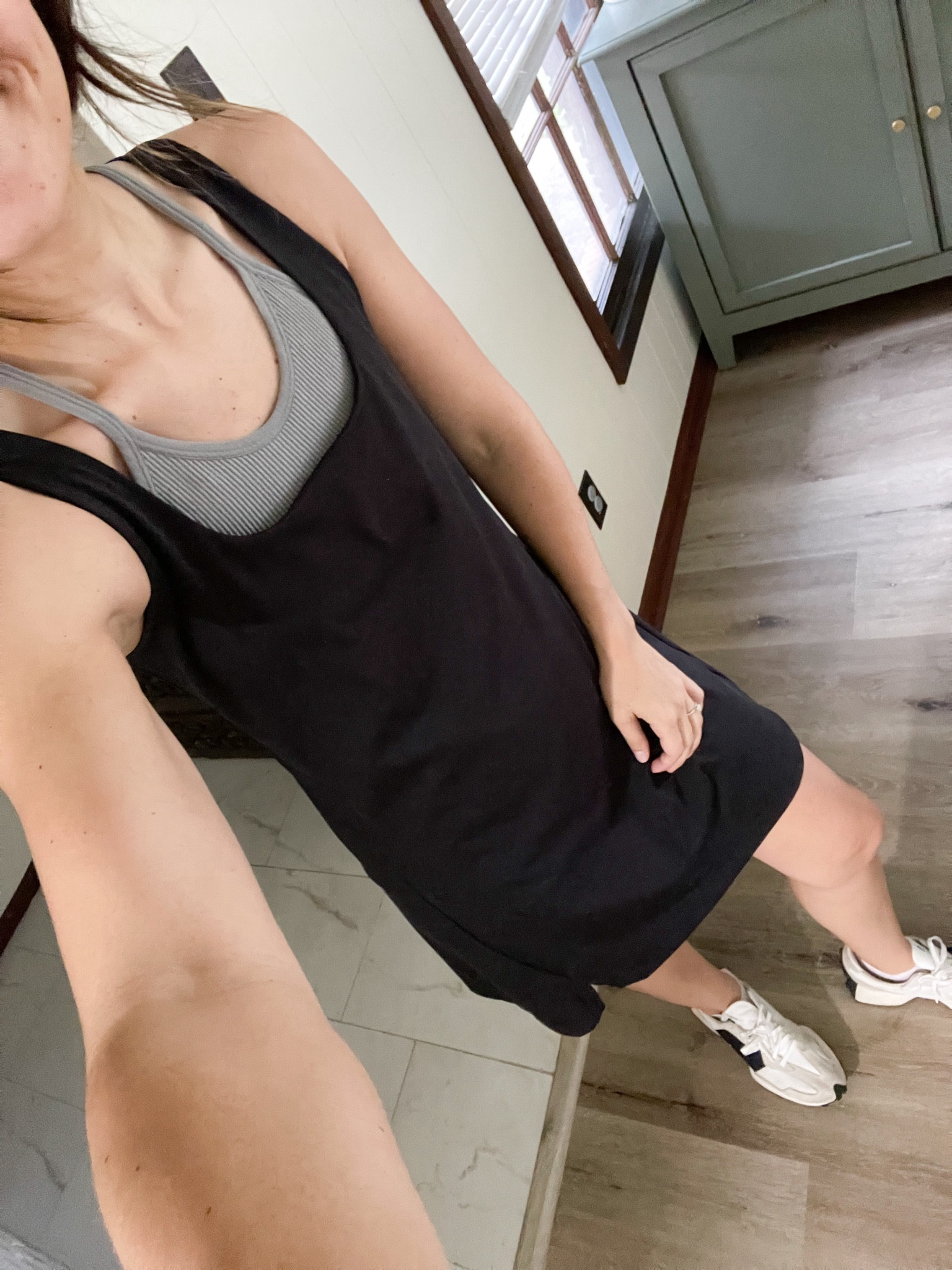 tennis dress of the day 
.
.
old navy, new balance, new balance sneakers, sneakers, simple outfit, tennis dress, athleisure 

#LTKfindsunder50 #LTKstyletip