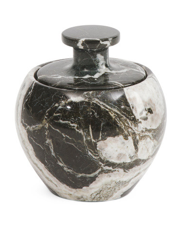 Marble Canister With Lid | TJ Maxx