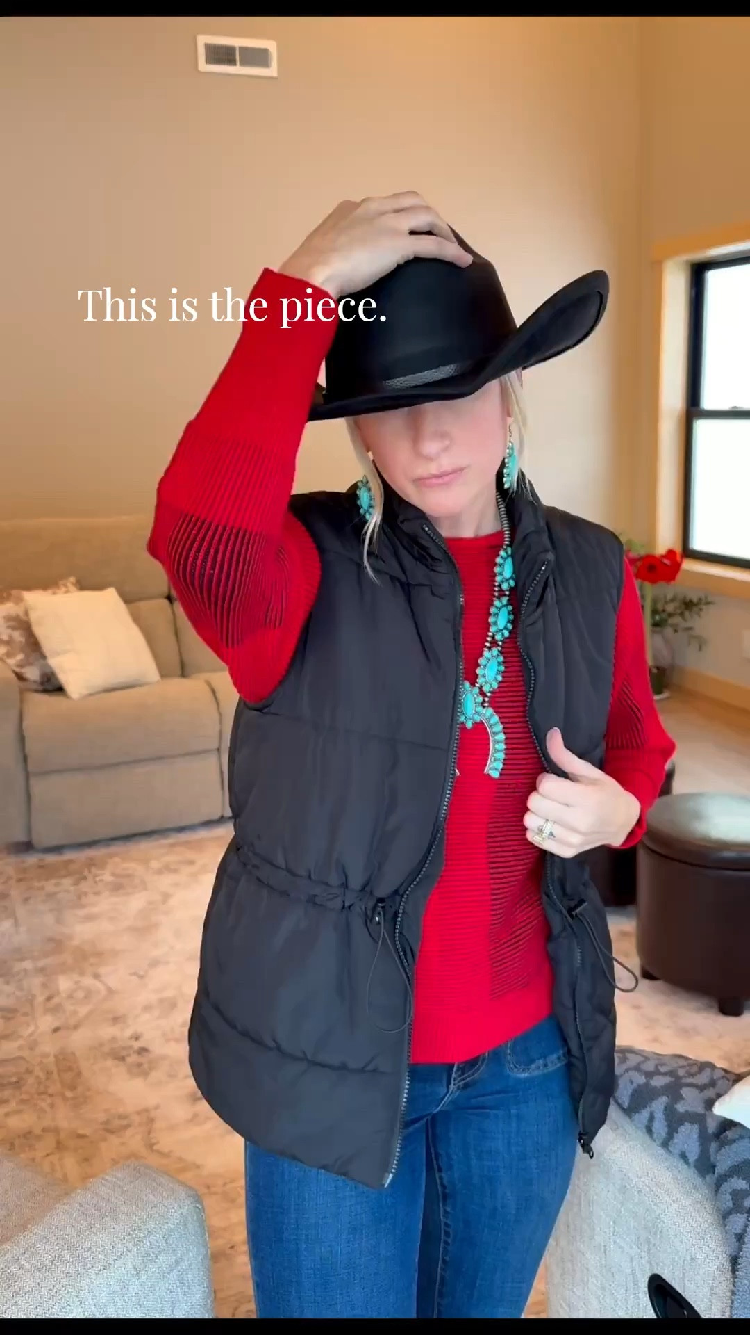 This combo, this piece…they are a top 5 fave look. Red, black and pop of turquoise. It elevates and brings a classy look to any western outfit for those upcoming country events ❤️🖤🩵

#LTKFestival #LTKSeasonal #LTKootd