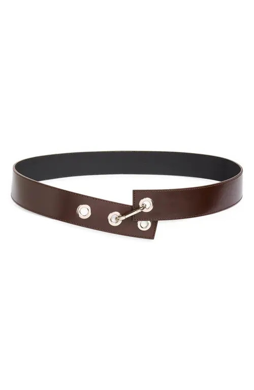 Paloma Wool Hoop Carabiner Leather Belt in Dark Brown at Nordstrom, Size Medium | Nordstrom