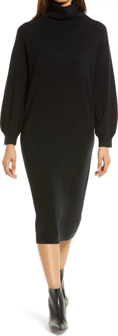 Puff Sleeve Wool & Cashmere Sweater Dress | Nordstrom