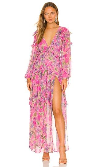 Annie Maxi Dress in Pink | Revolve Clothing (Global)