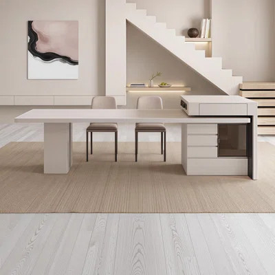 Gallion Modern Kitchen Island with Table | Wayfair North America