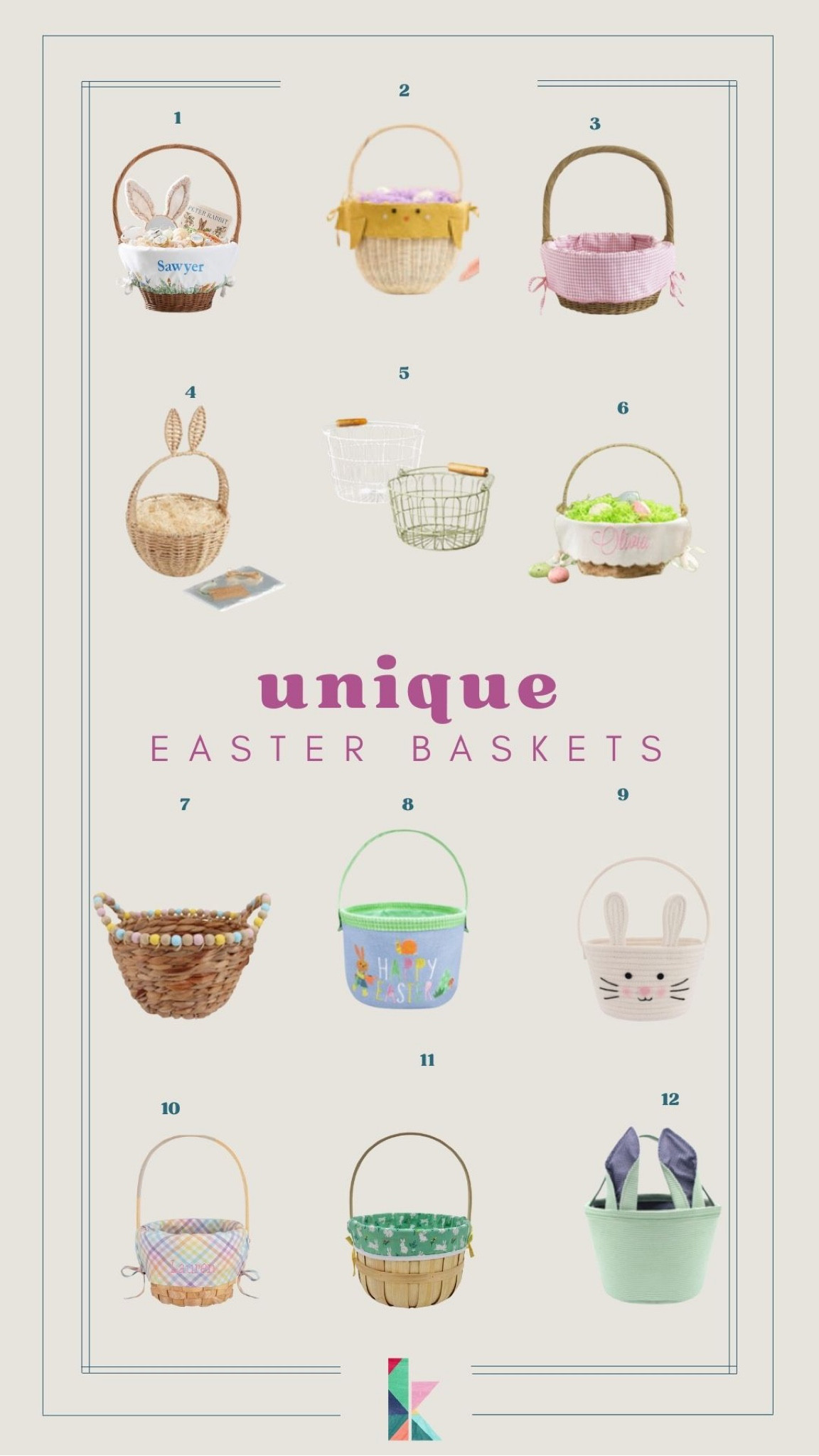 I found some adorable options for Easter baskets this year. 

Easter, Easter basket, kids, seasonal, basket 

#LTKunder50 #LTKSeasonal #LTKhome