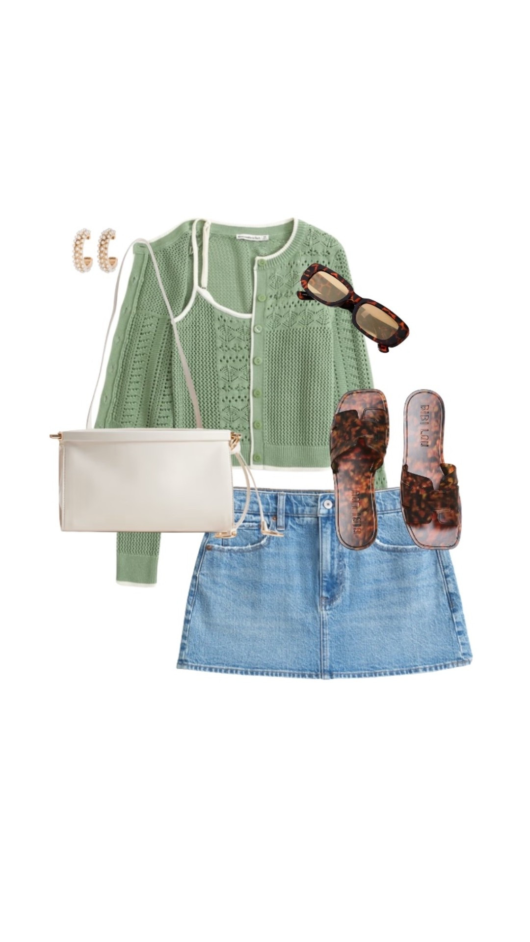 This A&F twin set is such a great deal! 
Preppy spring denim mini skort it bag

#LTKU #LTKSaleAlert #LTKPetite