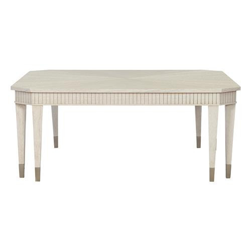 Audrey French Country White Oak Square Coffee Table | Kathy Kuo Home