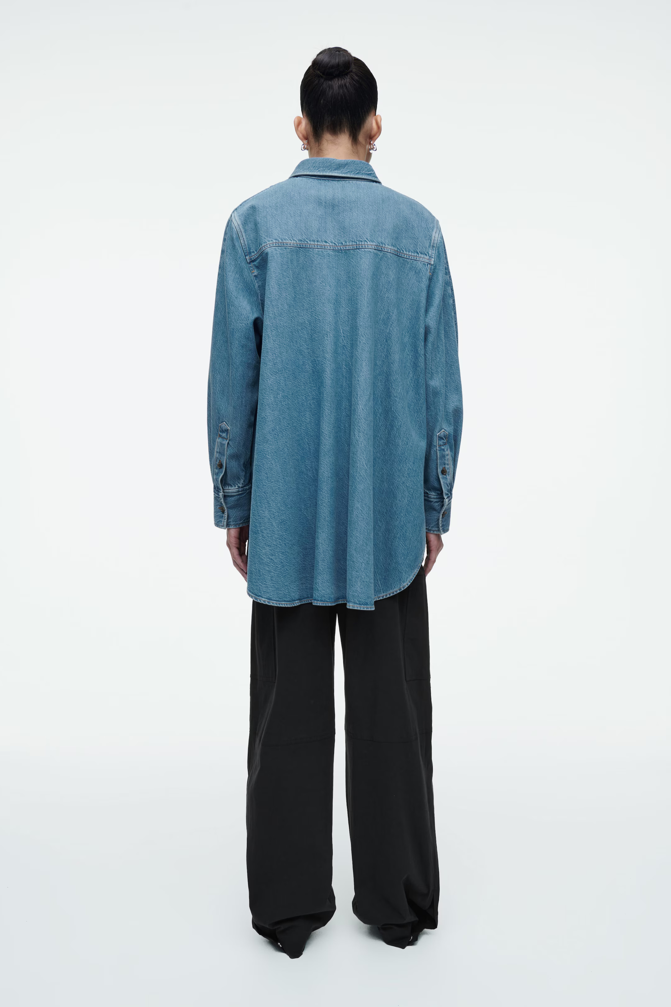 RELAXED DENIM SHIRT - BLUE | COS UK