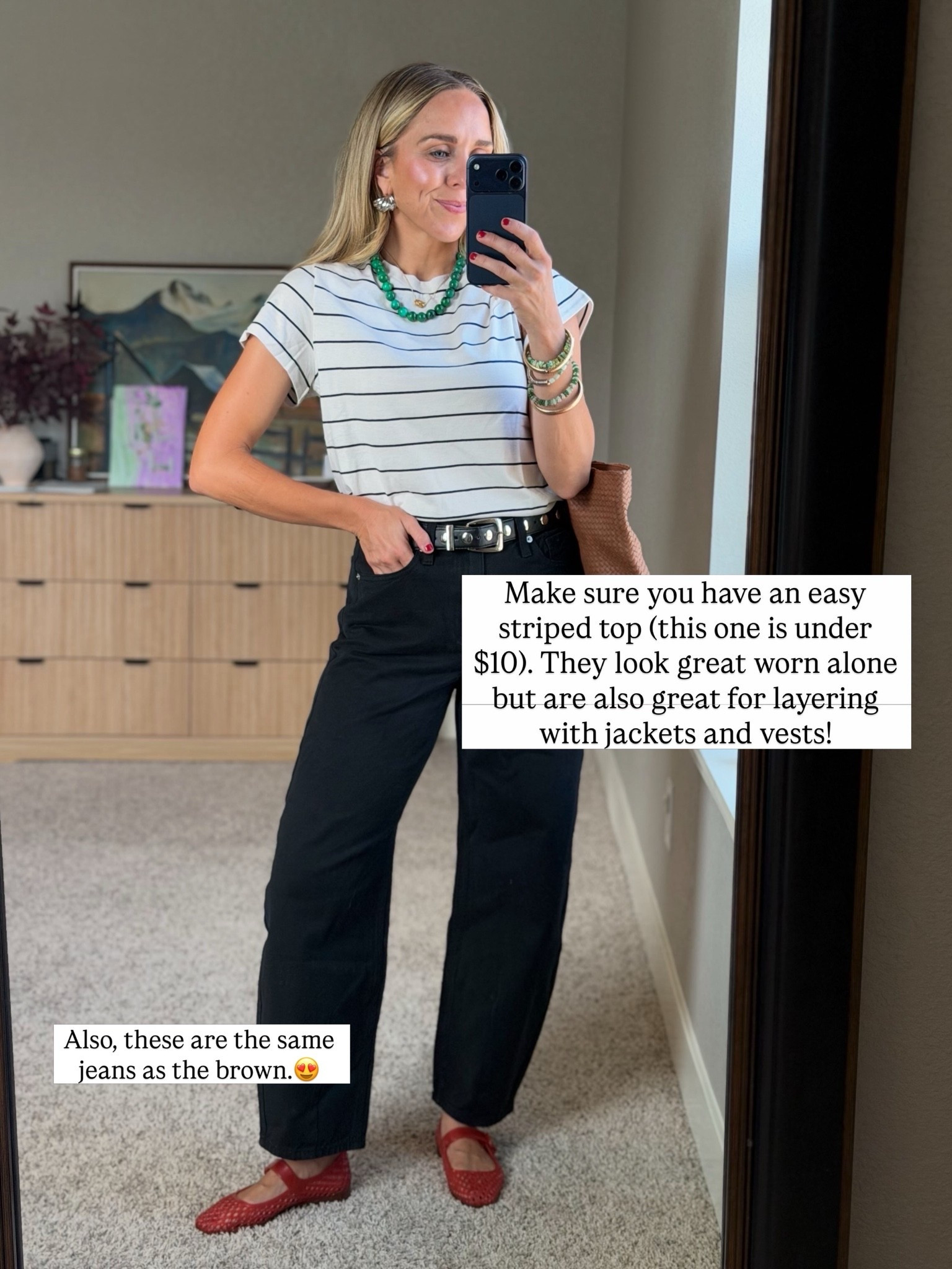 A striped top can make a world of a difference! 

I am a size small top and 2 or 26 bottoms.

#LTKootd #LTKmomlife #LTKgrwm