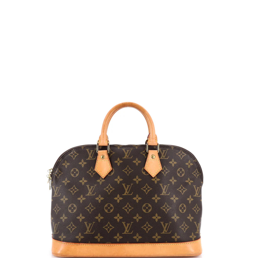 Louis Vuitton Vintage Alma Handbag Monogram Canvas PM Brown 38633838 | Rebag
