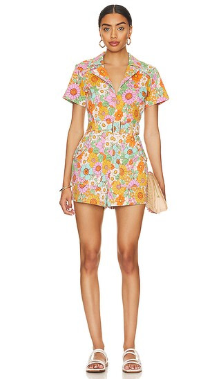 Outlaw Romper in Flower Market | Revolve Clothing (Global)