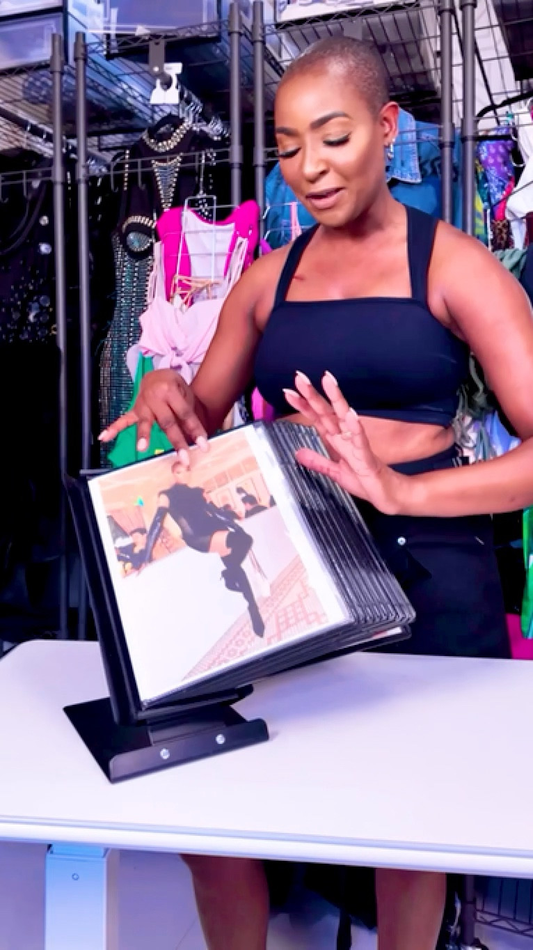 Outfit organization binder 