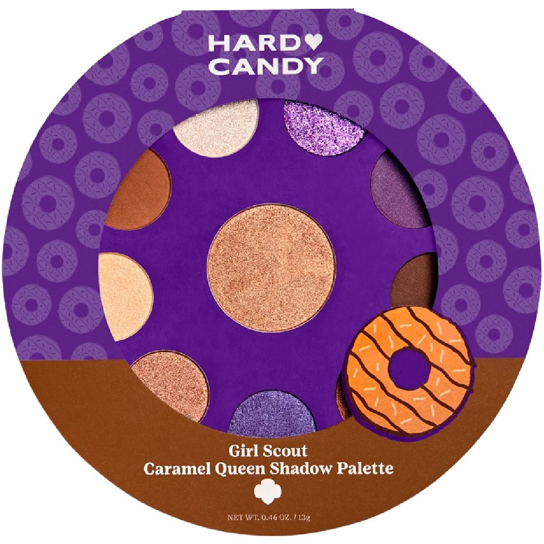 Hard Candy x Girl Scout Shadow Palette, Caramel Queen, Coconut Caramel-Scented, Bronze & Purple | Walmart (US)