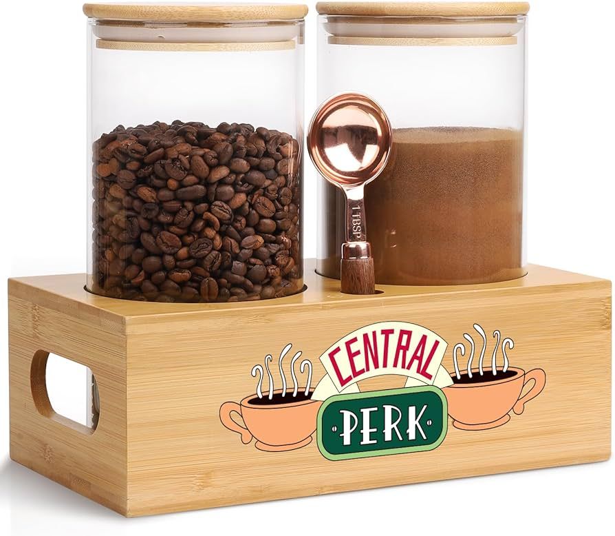Friends Glass Coffee Container for Ground Coffee, Friends TV Show Merchandise Coffee Canister Set... | Amazon (CA)