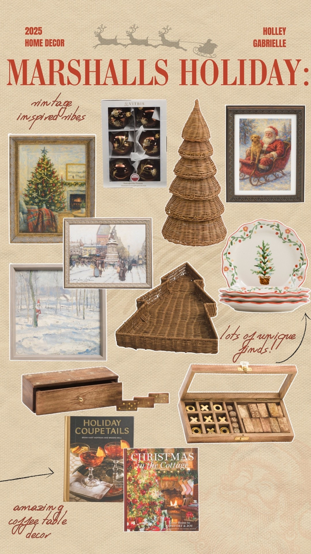 Some vintage inspired finds from Marshall’s + TJMaxx I found today🤩 I can’t stress enough how many GOOD gems are hidden here + Home Goods & Marshalls! Ya just gotta dig a little 😉🎄🎅🏼 

Christmas / seasonal / home decor / classic / ornaments / wall decor / style with me / coffee table decor / xmas / Holley Gabrielle / petal lane 

#LTKHome #LTKSeasonal #LTKHoliday