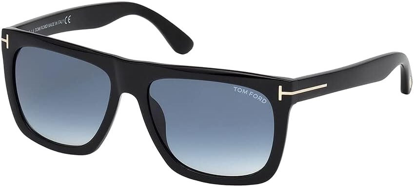 Tom Ford Rectangular Sunglasses TF513 Morgan 01W Black 57mm FT0513 | Amazon (US)