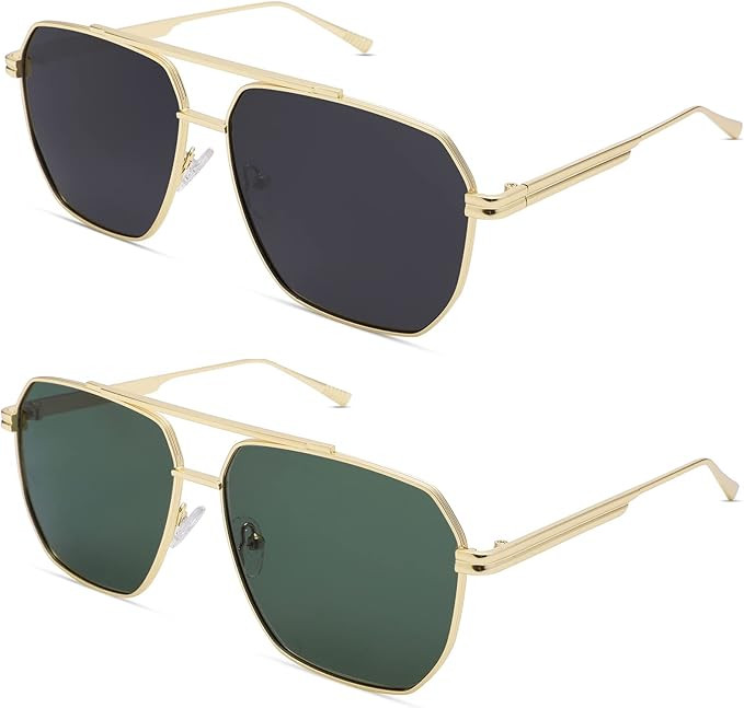 Hycredi Oversized Polarized Sunglasses for Women Men Retro Square Trendy Sun Glasses Classic Larg... | Amazon (US)