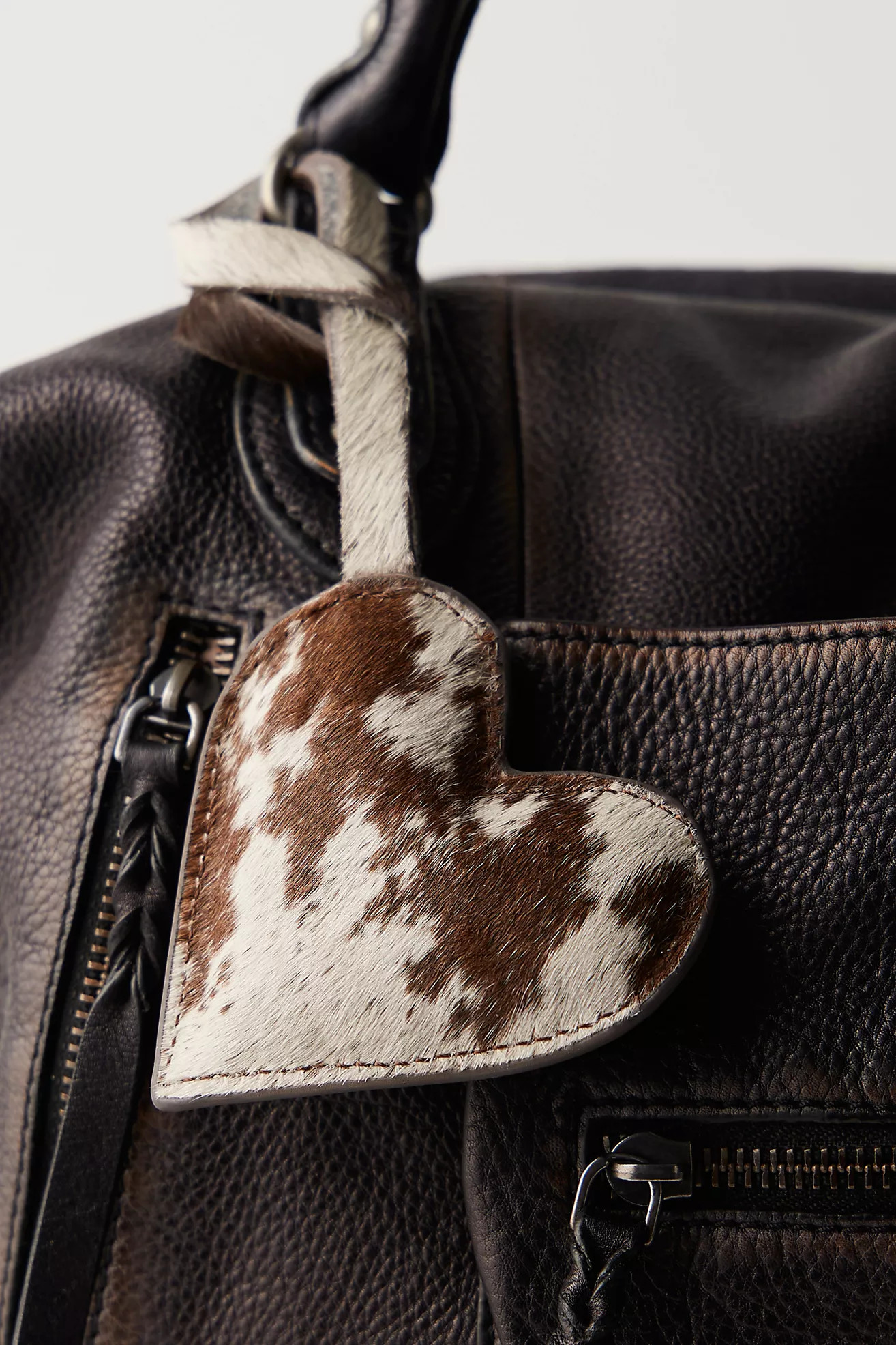 Heart Cow Hide Bag Charm | Free People (Global - UK&FR Excluded)