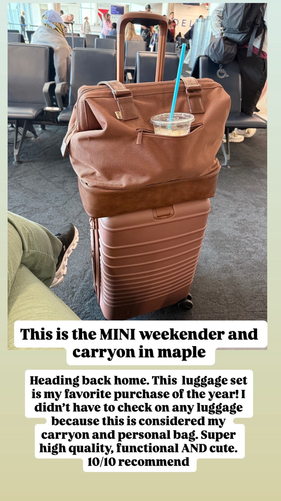 Matching Beis Carry on snd mini weekender is the ultimate travel essential. Color: maple 

#LTKStyleTip #LTKSaleAlert #LTKTravel