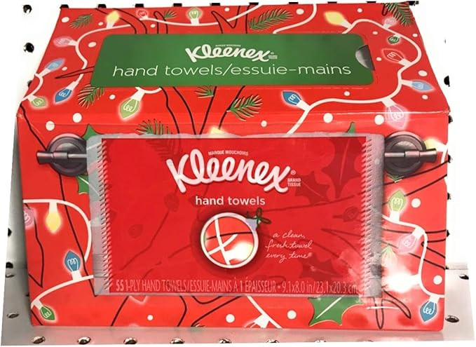 Kleenex White Disposable Hand Towels, Holiday Themed Box, 1 Box (Designs May Vary) | Amazon (US)