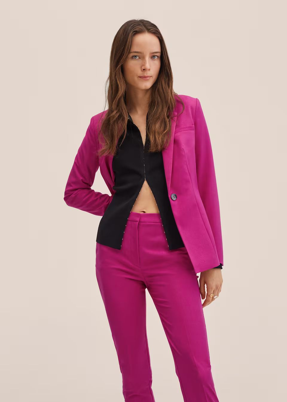 Fitted essential blazer | MANGO (US)