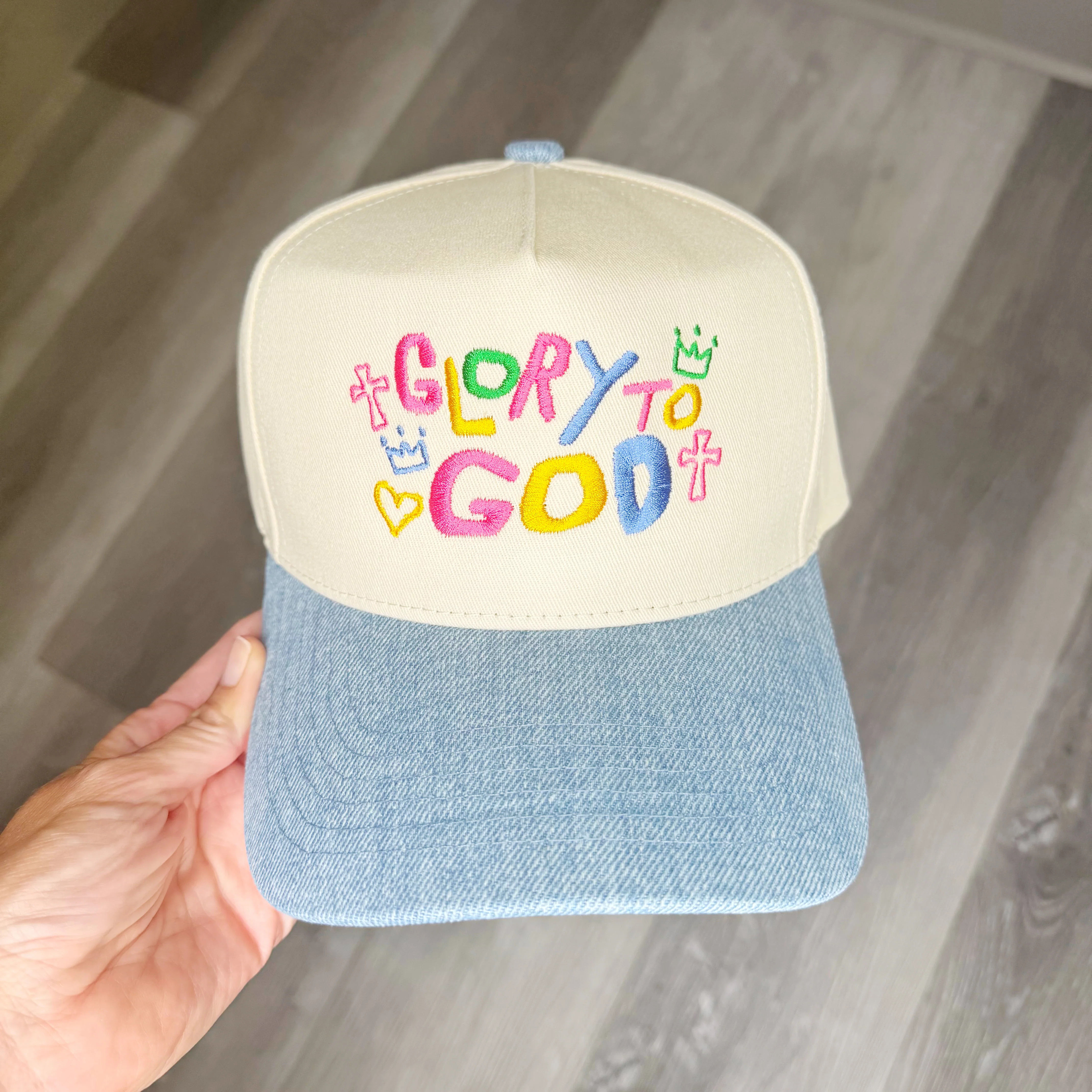 Glory To God Denim Hat | Poppy & Pine