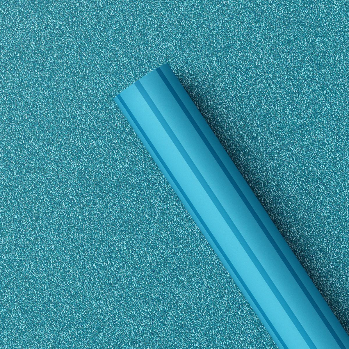 20 sq ft Reversible Glitter/Stripe Christmas Gift Wrap Blue - Wondershop™ | Target