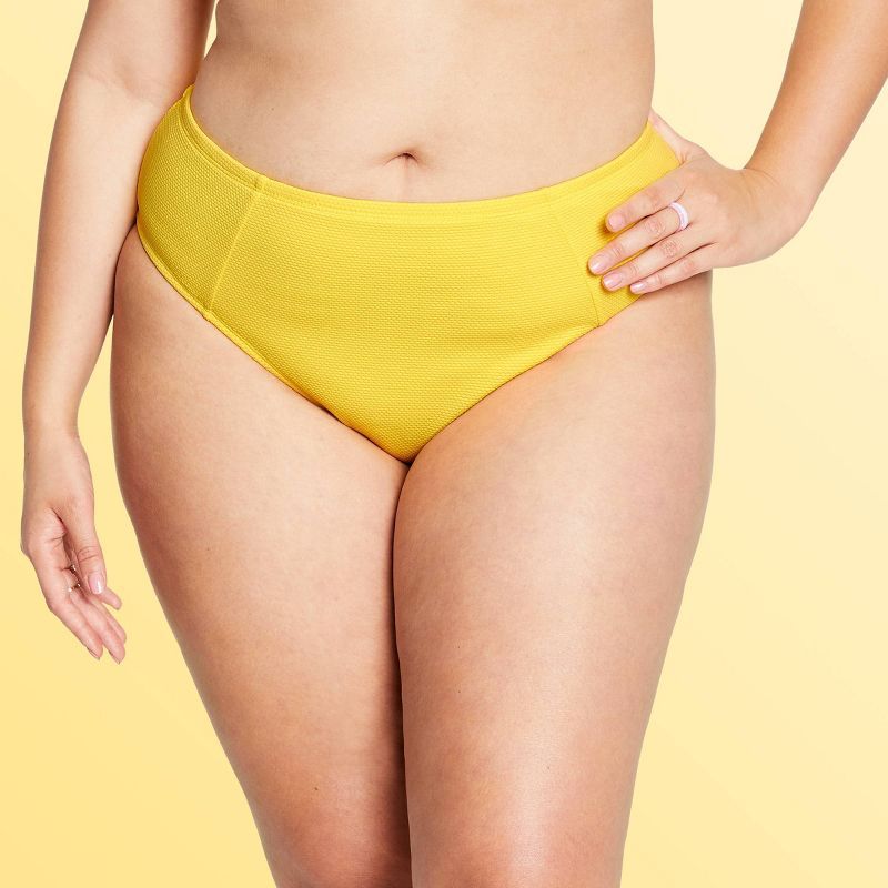 Women's High-Waist Textured Bikini Bottom - Stoney Clover Lane x Target Yellow | Target