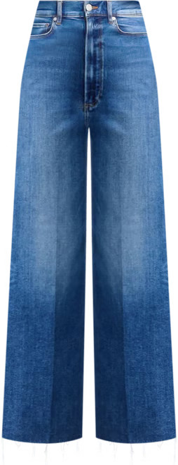 Anessa High Rise Raw Hem Wide Leg Jeans in Westminster Distressed | Bloomingdale's (US)