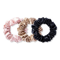 Slip Pink, Black & Caramel Large Silk Scrunchies | Ulta