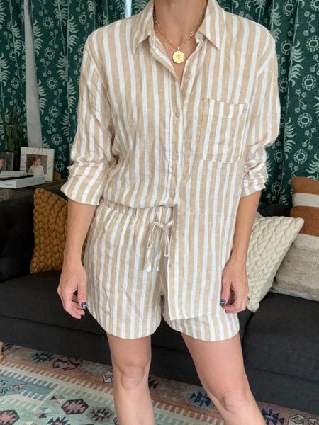 The must have two piece linen set under $50.  The perfect spring outfit and also a great swim cover-up. 

#Resortwear #MatchingSet #SpringOutfit #LinenOutfit #VacationOutfit #SwimCoverup #TargetStyle￼

#LTKfindsunder50 #LTKxTarget #LTKSeasonal