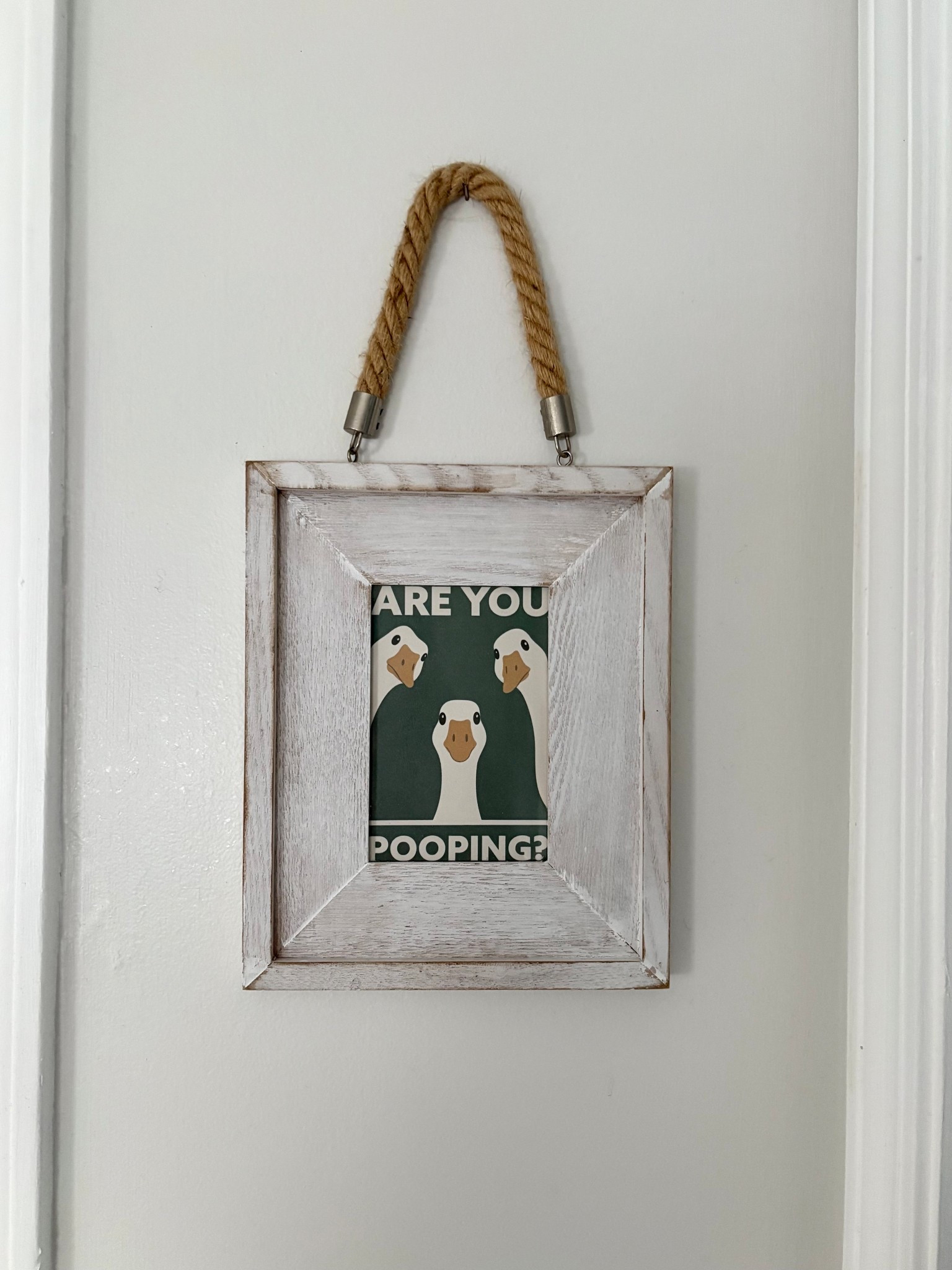 In my hunt for some unique wall art for our bathroom, I stumbled upon something that is right up my humor alley. What’s better to look at while you’re using the bathroom than geese asking you if you’re poopin?! Nothing. lol. So run to grab this under $7 printable! 

#LTKHome #LTKSaleAlert #LTKFamily