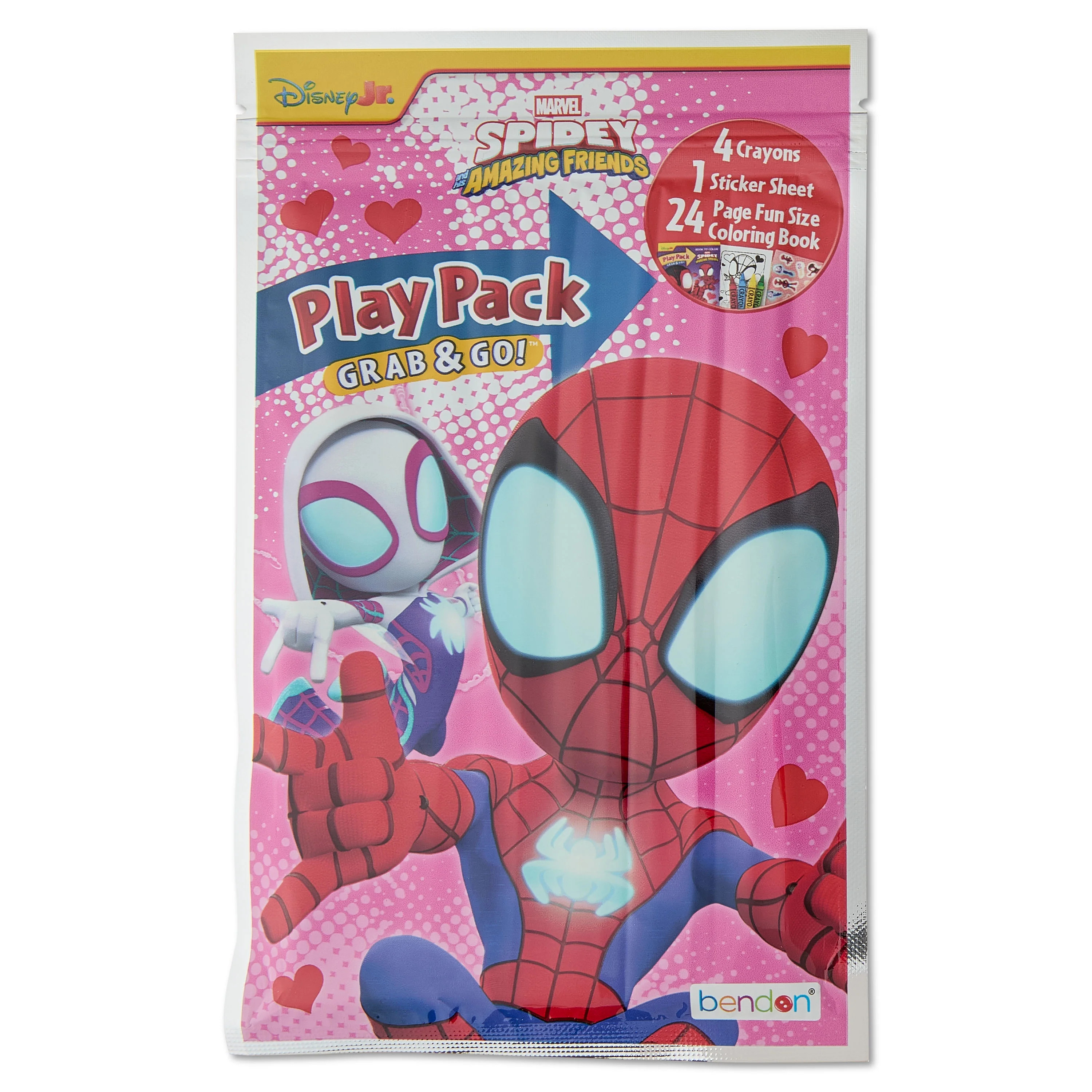 Spidey and His Amazing Friends Valentine's Day Grab & Go Play Pack, 24-Page Mini Coloring Book - ... | Walmart (US)