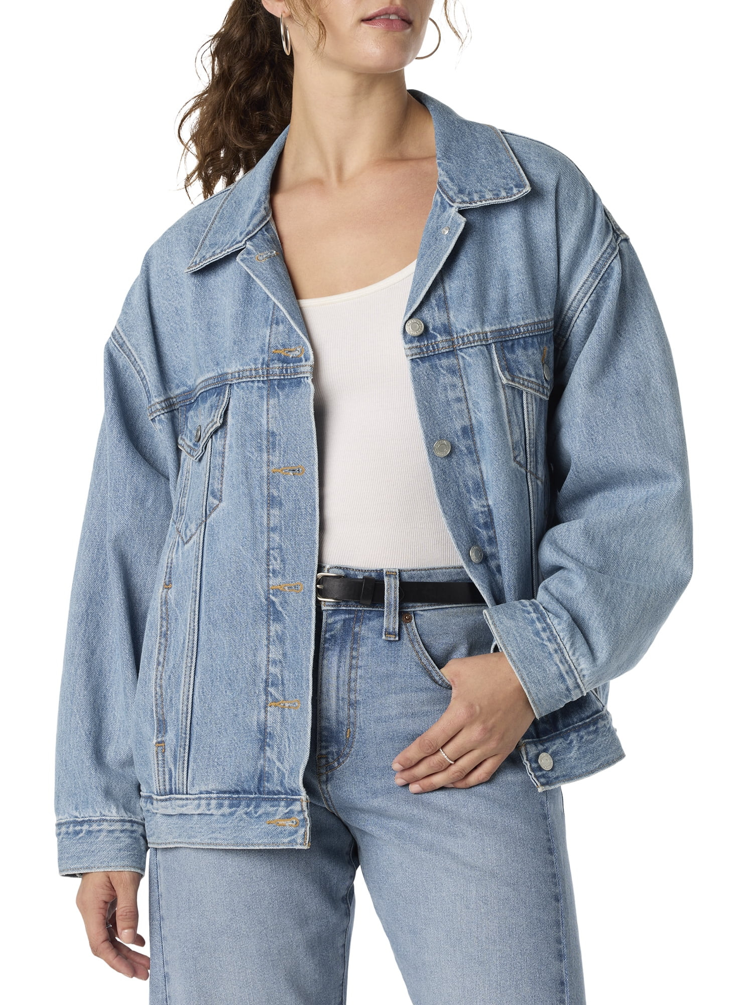 Levi Strauss Signature Women's Loose Trucker, Sizes XS-XXL | Walmart (US)
