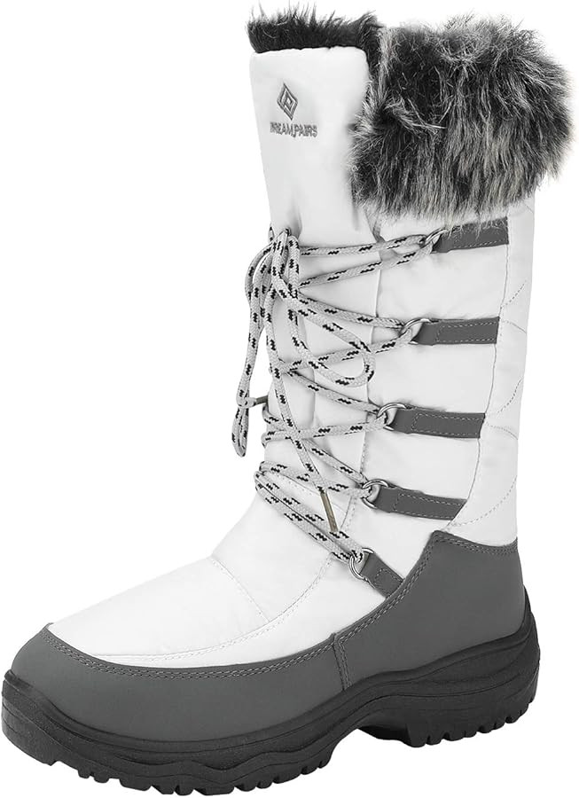 DREAM PAIRS Women's Warm Faux Fur Lined Mid-Calf Winter Snow Boots | Amazon (US)
