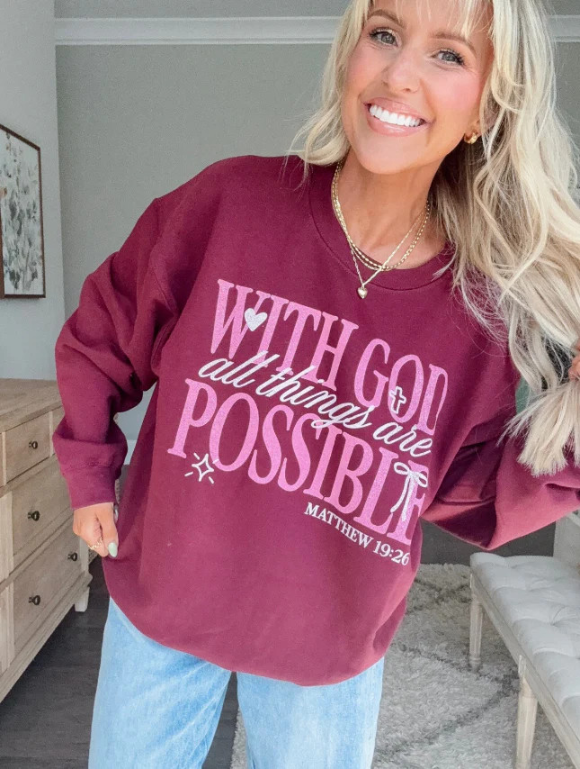 With God Sweatshirt - Nicole x Worthy Wear | Worthy Wear