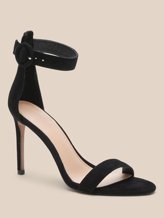 Suede Bare High-Heel Sandal | Banana Republic (CA)