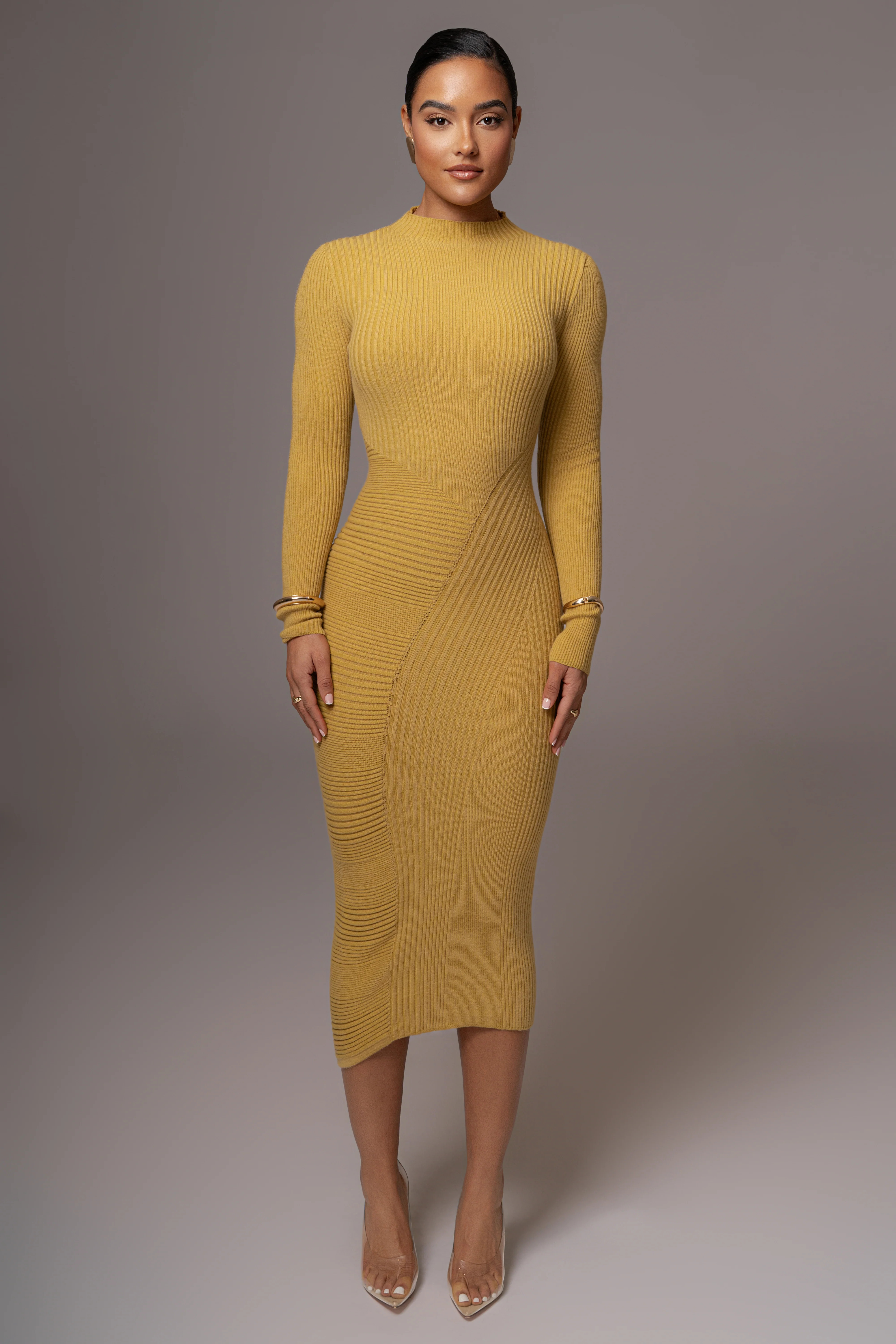 Lime Eliz Midi Dress S | JLUXLABEL