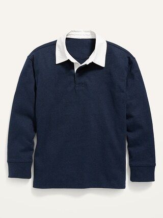 Long-Sleeve Rugby Polo Shirt for Boys | Old Navy (US)