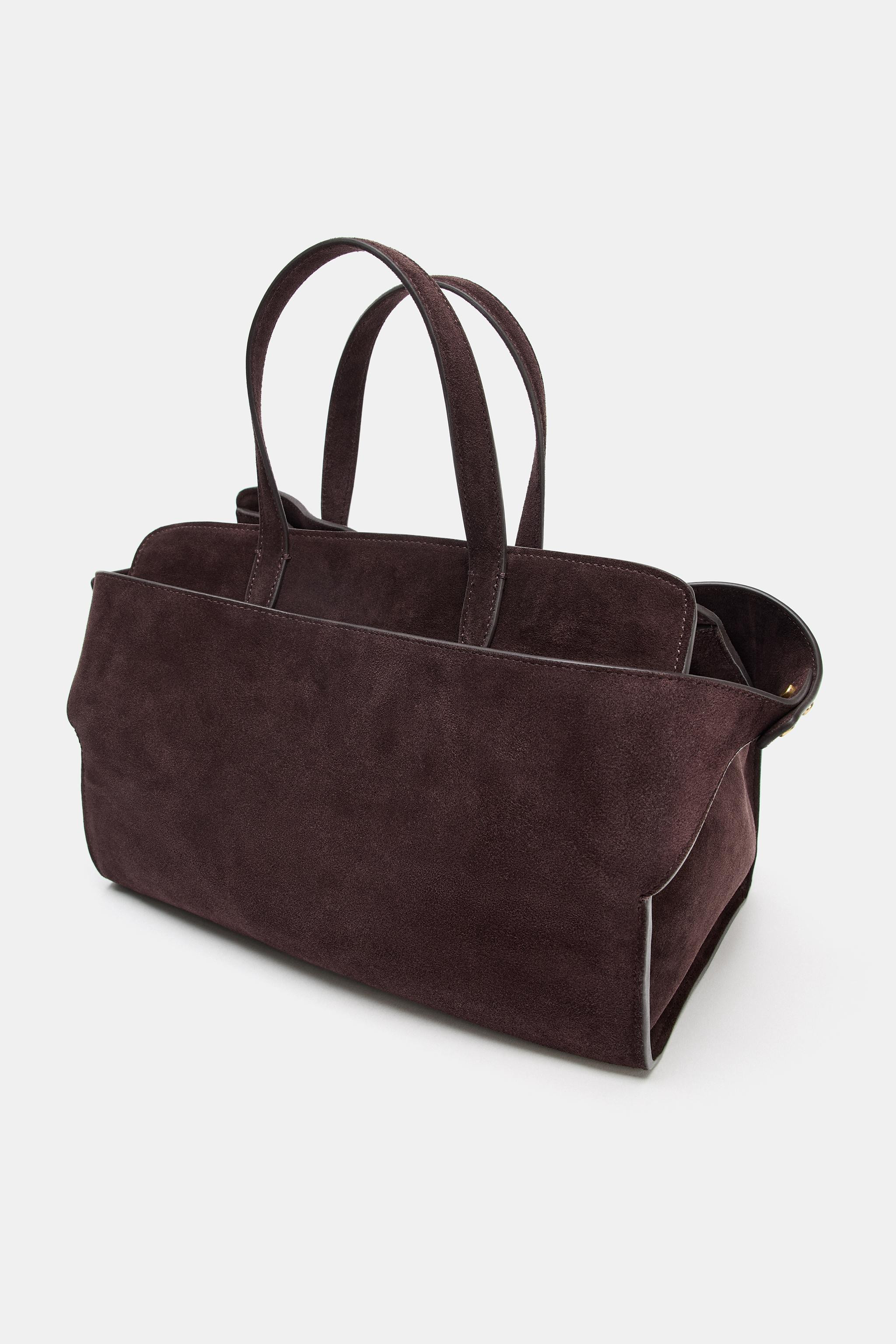 LEATHER CITY BAG | Zara UK