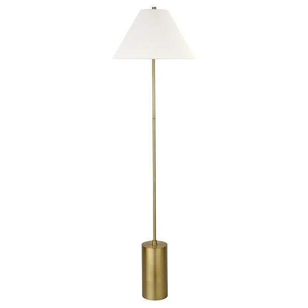 Evelyn&Zoe Contemporary 64 in 1-Light Adjustable Height Floor Lamp, Gold - Walmart.com | Walmart (US)