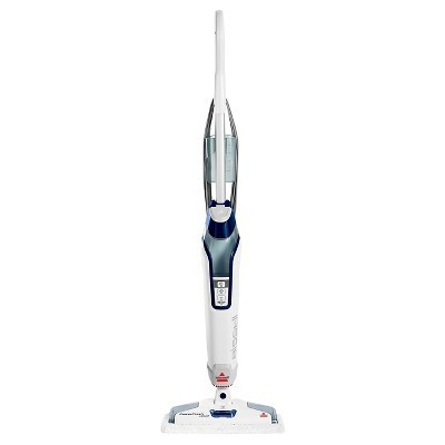 BISSELL PowerFresh Deluxe Steam Mop 1806 12" Cleaning Path Brite White/Sapphire Blue: Electric Floor Steamer, 1500W, 25ft Cord | Target