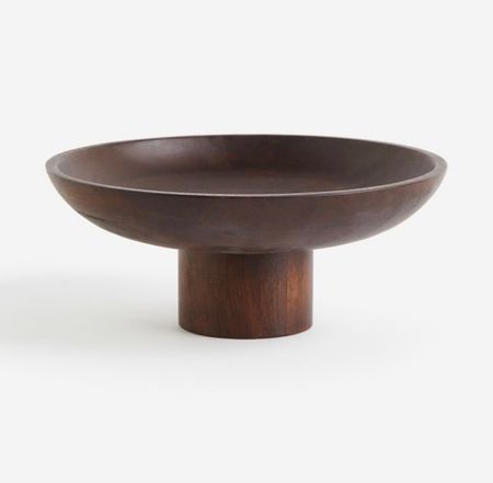 GORGEOUS wooden pedestal bowl from HM home | neutral decor | kitchen essential

#LTKunder50 #LTKhome