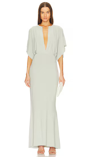 Obie Gown in Dried Sage | Revolve Clothing (Global)