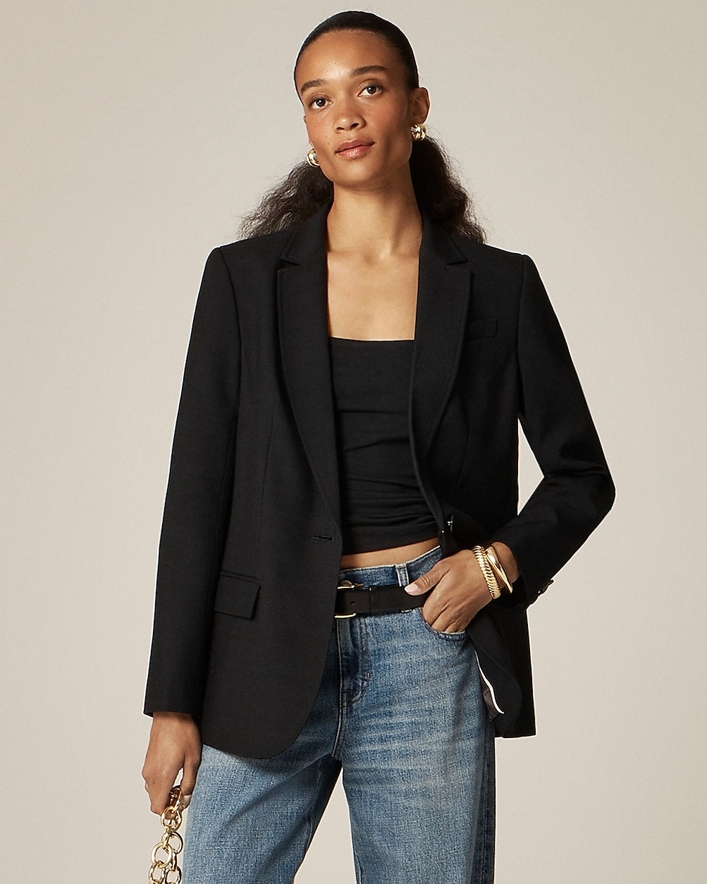 Arden blazer in luster canvas | J. Crew US