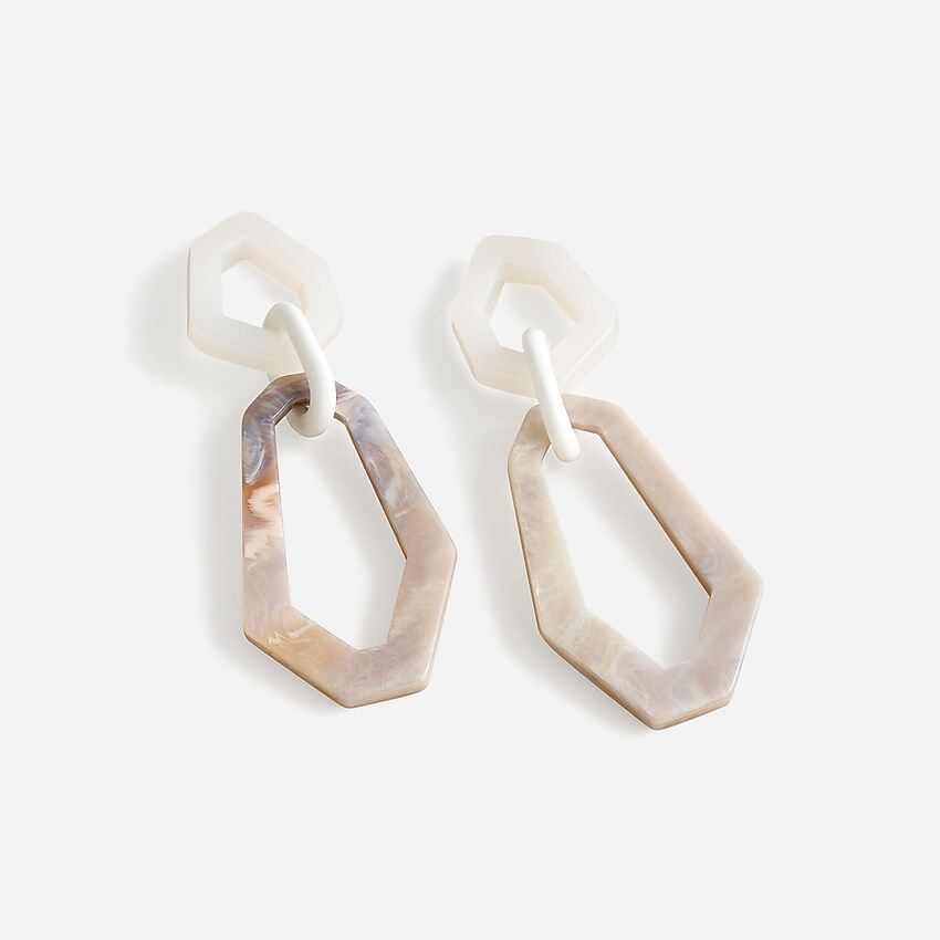 Made-in-Italy acetate chainlink earrings | J.Crew US