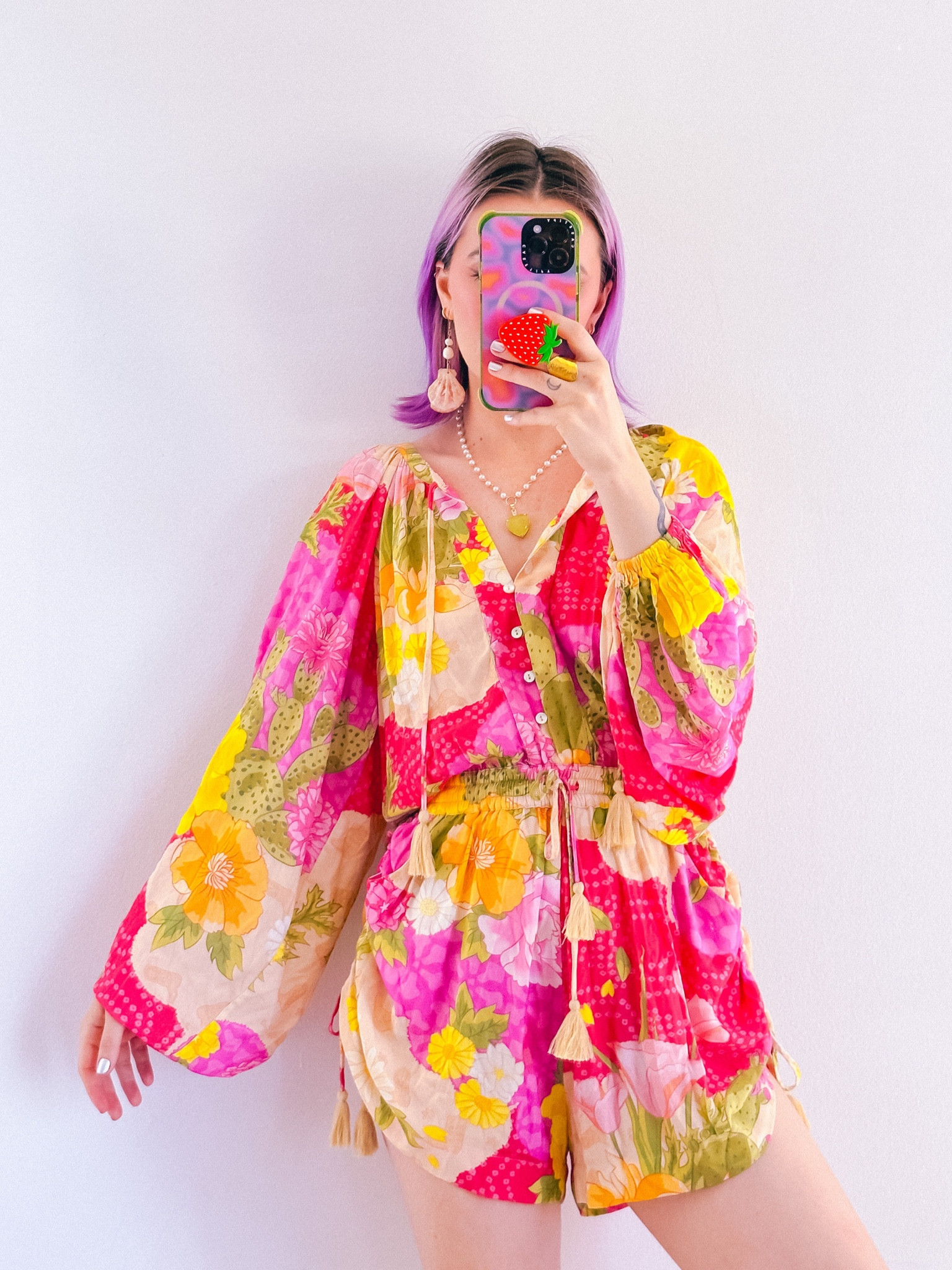 colorful romper and so comfy! 