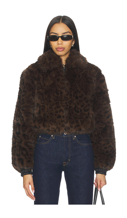 BLANKNYC Cropped Faux Fur Coat in Brown. Taglia S. Also in L, M, XS. | Revolve Clothing (Global)