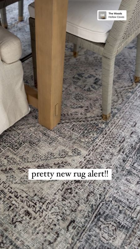 Loving this pretty new loloi rug in my dining room!! Super soft, and machine washable!! This is the natural/sage color!

#diningroom #homedecor 

#LTKSeasonal #LTKhome