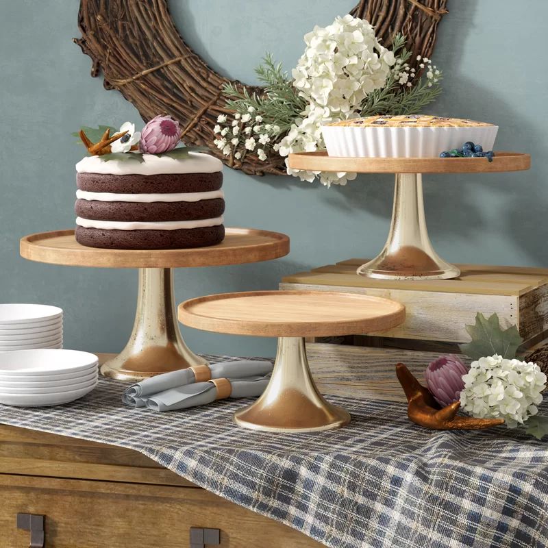 Hartshorne 3 Piece Cake Stand Set | Wayfair North America