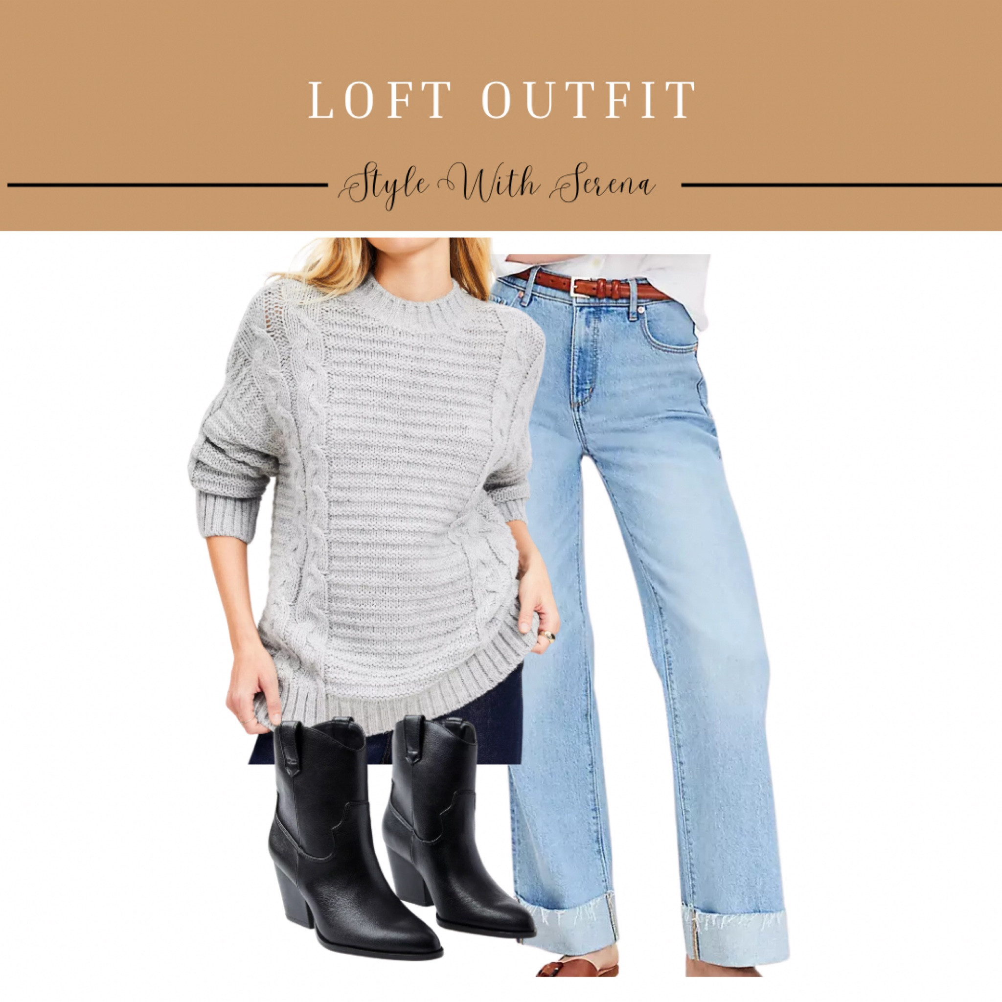 Loft outfit, sweater, jeans, denim, booties, fall outfit

#LTKSeasonal #LTKStyleTip #LTKOver40